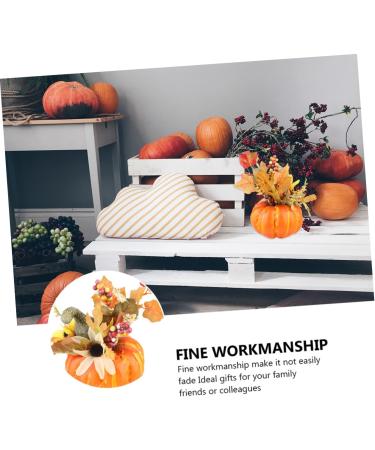 Zerodeko 2pcs Pumpkin Ornaments Halloween Pumpkin Decoration Artificial Pumpkins Halloween Home Decoration Photography Prop Home Goods Halloween Ornament Potted Plant Household Foam - Buy Online on GoSupps.com