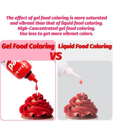 Gel Food Colouring - 50ml Paste Food Coloring Vibrant Food Dye for Slime Tasteless Concentrated Food Colouring Gel for Baking Icing Cake Decorating Frosting Easter Egg (Red) - Buy Online on GoSupps.com