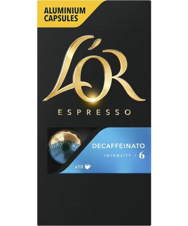 L'OR Espresso Coffee Decaffeinato Intensity 6 - Nespresso compatible aluminum coffee capsules * - 40 packs of 10 capsules (400 drinks) - Buy Online on GoSupps.com
