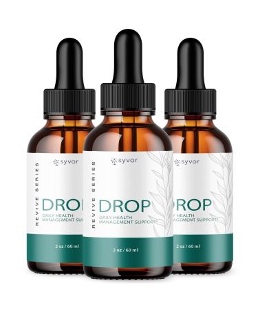 (3 Pack) Drop The Pounds Drops Official Drop The Pounds Liquid Drops with All Natural Ingredients Advanced Health Optimizer & Wellness Support with Premium Vitamins for Women & Men (90 Servings)
