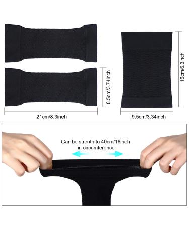 SATINIOR 2 Pairs Women Arm Shapers + 1 Pair Calf Compression Sleeves | Slimming Upper Arm Wrap | Circumference 7-16 Inches | Plus Size Arm & Calf Compression - Buy Online on GoSupps.com