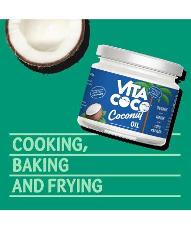 Vita Coco Organic Coconut Oil 250 ml - Extra Virgin, Gluten Free Cooking Oil, Skin Moisturizer, Hair Shampoo - 1 Pack - Buy Online on GoSupps.com