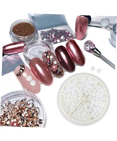 minkissy 3 Boxes Nail Decorations Exquisite Manicure Ornaments Rhinestone Jewelry Diamond Decorations Rhinestone Trim Nail Jewels Pearl Diy Manicure Charms Abs 3d Bulk Accessories White - Buy Online on GoSupps.com