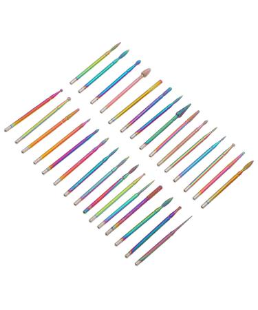 Minkissy 1 set nail polier nail drill made of hard metal nail buffer bit tips for nail drill kits for diving nail nail grinding head skin diamond manicure rotate