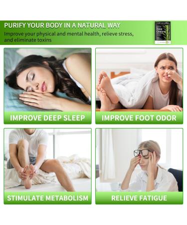 20 Natural Detox Foot Pads - Deep Cleaning & Stress Reduction | Detoxification Plaster for Restful Sleep - Buy Online on GoSupps.com