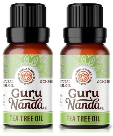 Tea Tree Essential Oil (Pack of 2 x 15 ml) - 100% Pure Therapeutic Grade, Essential Oil for Skin, Nails, Hair, Acne, Dandruff Control, Use in Aromatherapy Diffuser, Skin Care & Beauty - GuruNanda Tea Tree 0.51 Fl Oz (Pack … - Buy Online on GoSupps.com