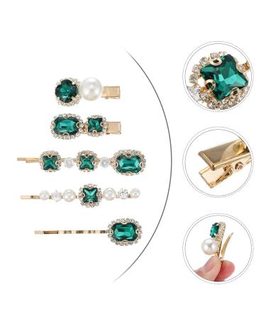 Lurrose 5pcs Pearl Crystal Hair Clips for Women - Elegant Hair Accessories for Any Occasion - Buy Online on GoSupps.com