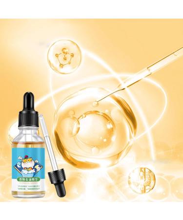 Fovolat Laundry Stain Remover | Professional Oil & Grease Cleaner | 30ml Odor Detergent Booster Food Carpet Upholstery Cleaner For Clothes Laundry Carpets Mattress & Upholstery - Buy Online on GoSupps.com