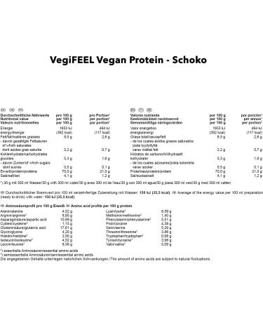 Vegife Vegan Protein Powder - Chocolate Flavor - 500g Soy Pea Rice & Hemp Protein - Nutritious Vegetable Protein Blend for Optimal Health - Buy Online on GoSupps.com