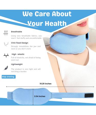 Crethink Neck Support: Anti-Snoring Chin Strap for Restful Sleep - Sleep Apnea Relief - Adjustable Fit - Buy Online on GoSupps.com