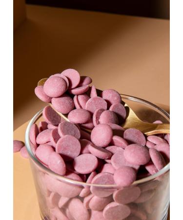 Koro Ruby Chocolate Drops 1kg - 47.3% Cocoa Naturally Pink No Dyes Ideal for Baking & Refining - Shop Internationally! - Buy Online on GoSupps.com