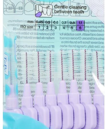 TePe Interdental Brushes X-Soft Light Purple - 1.1 mm 8 Pack | Best Interdental Care for Healthy Teeth - Buy Online on GoSupps.com