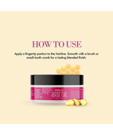 Mielle Organics Honey & Ginger Edge Gel - 4oz | Flexible Hold - Buy Online on GoSupps.com