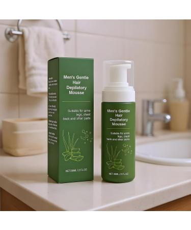  JINGLING JINGLING Hair Removal Cream for Men 60ml Natural Hair Removal Cream for Men Cheek Armpit Arm Leg Thigh Face Bikini - Buy Online on GoSupps.com