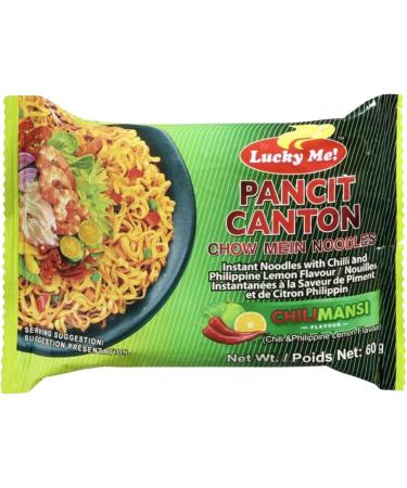 Lucky Me! Pancit Canton Instant Noodles Chilimansi Flavor (12 units x 60g) - Buy Online on GoSupps.com