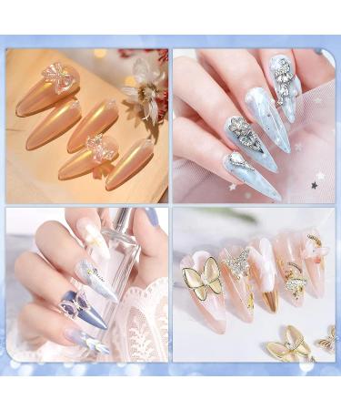 Biutee Rhinestone Glue Gel Set for Nail Art - 18ml Diamond Decoration Adhesive with Brush Pen and Mica Powder - LED Light Cure Needed - 6 Pcs - Buy Online on GoSupps.com