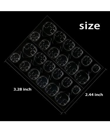 Allstarry 1200 Pieces Double-Sided Jelly Nail Stickers - Waterproof Breathable Super Sticky False Nail Glue for Perfect Manicures - International Shipping Available - Buy Online on GoSupps.com