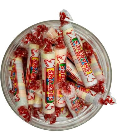 Simway Sweets Jar 555g - Smarties Candy Rolls - Individually Wrapped American Sweets - Approximately 64 Pieces - Buy Online on GoSupps.com