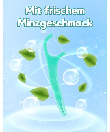 200PC Dental Floss Sticks with Mint Flavor | Interdental Tooth Cleaners & Pick | Effective Plaque & Food Residue Removal - Buy Online on GoSupps.com