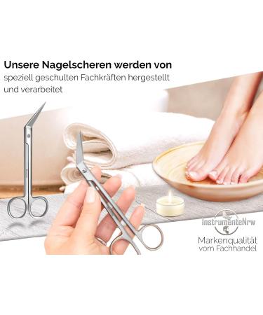 Extra Long Toenail Scissors for Seniors - Angled Pointed Nail Cutter & Foot Care Set (16 cm) | Ideal for Pedicures & Easy Nail Care - Buy Online on GoSupps.com