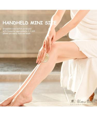 15 Pack Mini Exfoliating Loofah Face Pads - Eco-Friendly Shower Scrubber & Makeup Cleanser - Buy Online on GoSupps.com