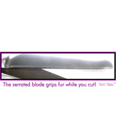 Tiny Trim - Ball-Tipped Small Pet Grooming Scissor - 4.5" Ear Nose Face Paw - for Cats Dogs Pets Pink Tiny Trim Safety Scissor Pink - Buy Online on GoSupps.com