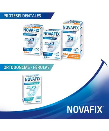  NOVAFIX Novafix Triple Action Cleaning Tablets for Orthodontics and Splints - Box of 30 - Buy Online on GoSupps.com