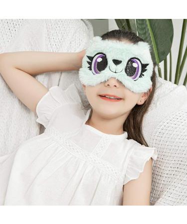 Animal Sleeping Mask - Funny Eye Shade Cover for Women Men Kids (Green) - Buy Online on GoSupps.com