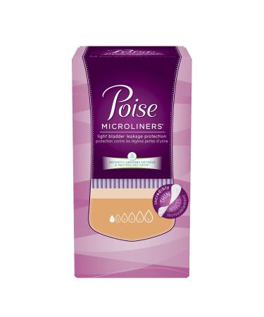Poise Microliners, Long Length - Lightest Absorbency, 50 Count (Pack of 2)