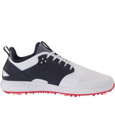 PUMA Ignite Pwradapt Caged Golf Shoe 10.5 - White/Silver/Peacoat - Buy Online on GoSupps.com