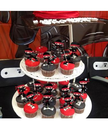 37Pcs Ninja Party Cake&Cupcake Toppers for Karate Kung Fu Warriors Birthday Party Supplies Boys' Theme Birthday Party Decoration - Buy Online on GoSupps.com