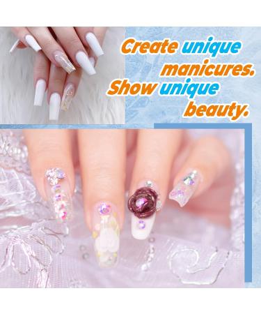 PHOENIXY Poly Nail Gel Kit: 9 PCS White Purple Cinnamon Series with UV LED Lamp - Beginner Nail Extension Set for Women - Buy Online on GoSupps.com