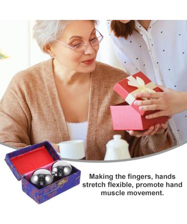 Iplusmile 2-St Fitness Handball - Chinese Baoding Balls for Seniors | Health & Massage Benefits | Hollow Iron Balls for Improved Mobility - Buy Online on GoSupps.com