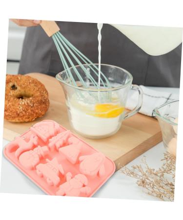 ABOOFAN 2pcs Christmas Cake Mold Silicone Christmas Baking Mold Cookie Molds Candy Baking Mold Chocolate - Buy Online on GoSupps.com