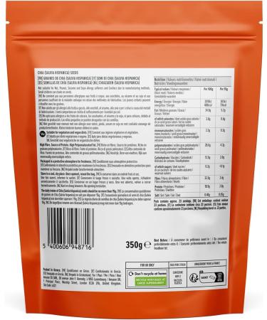 Organic Chia Seeds 350g by Amazon - Premium Quality Superfood - Buy Online on GoSupps.com