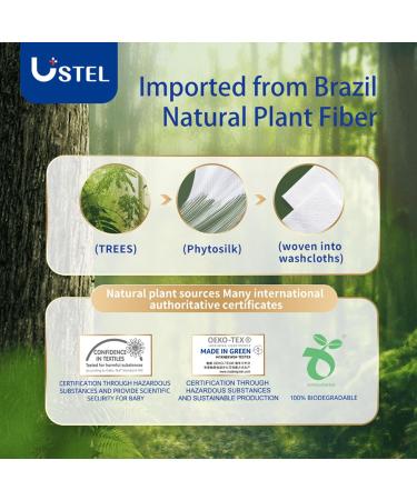 USTEL Soft Dry Wipes - 100% Biobased Disposable Face Towel for Sensitive Skin Baby Care & Makeup Removal - 60 Count Pack - Buy Online on GoSupps.com