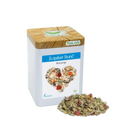 TeaLaVie - Blood Orange (60g) Late Hour - Loose Herbal Tea in a Classy Tin