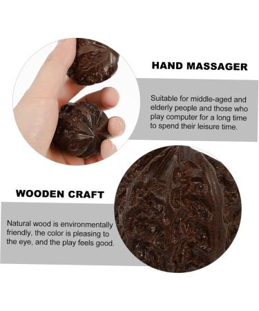 Healeved 6st Baoding Massage Balls - Wooden Health Balls for Trigger Point Therapy | Natural Spiky Massage Aid - Buy Online on GoSupps.com