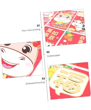 COHEALI 60pcs 2021 New Year Red Envelope Rat Year Hong Bao 2021 New Year Spring Festival Gift Bag Chinese New Year Money Hongbao Wedding Lunar New Year Envelopes Lucky Gift Card Child - Buy Online on GoSupps.com