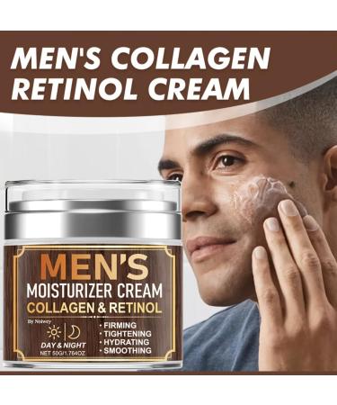 Noiwey Men's Moisturizer Cream with Collagen and Retinol Day and Night Firming and Hydrating 1.764oz - Buy Online on GoSupps.com