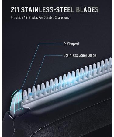 SUPRENT Adjustable Beard Trimmer for Men - Cordless Electric Precision Dial 19 Length Settings Mustache Trimmer - USB Rechargeable - Buy Online on GoSupps.com