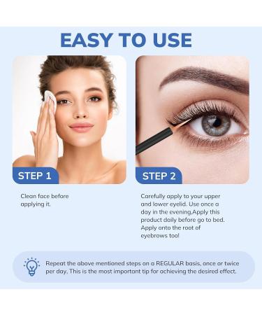 Eyebrow Growth Serum - Natural Ingredients for Longer Thicker Lashes | Advanced Eyebrow & Lash Serum for Full Growth - Buy Online on GoSupps.com