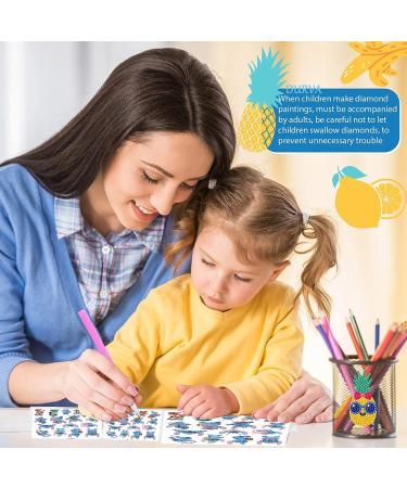 DURVA 5D Diamond Painting Stickers Kit - 16 Pcs Cartoon Anime Theme Paint by Numbers for Boys and Girls - DIY Cartoon Theme Stickers - Buy Online on GoSupps.com