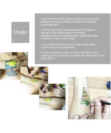 Taylor Face Painting Templates - 7 Reusable Styles for Floral Body Art - Buy Online on GoSupps.com