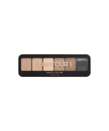 Profusion Cosmetics Pro Makeup Case Contour I Palette - Light Medium