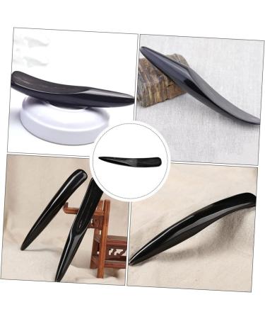 Beavorty 2 STK Manual Horn Massage Board - Multifunctional Skin Scratch Massage Tool (17x3cm) - Black - 2 Pcs for International Shipping - Buy Online on GoSupps.com