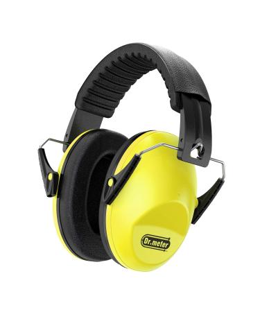 Dr.meter Ear Protection Children Noise Protection Headphones Children SNR 27 dB Noise Protection Headphones Children Passive Earmuffs Child with Capsule Ear Protection School Drum Kit Autistic Yellow
