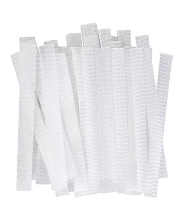 Bysiter 100pcs Makeup Brush Protector Set | Expandable Mesh Sleeve Covers | Travel Storage for Medium and Large Brushes - 50 Black & 50 White - Buy Online on GoSupps.com