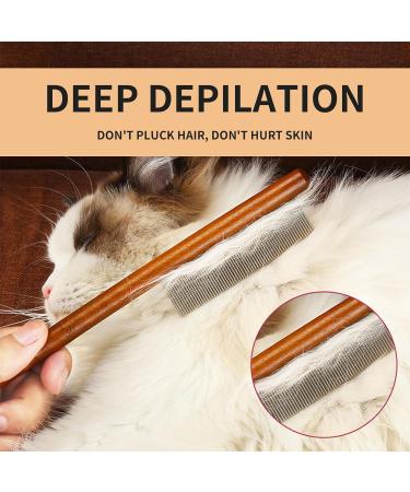 3pcs Flea Comb for Cats Dogs Kittens Wooden Pet Grooming Combs with Wide/Dense/Round Tip Metal Teeth Multifunctional Cat Combing Brush for Flea Lice Tick Tangled Long Hair Removing Hair Artifact - Buy Online on GoSupps.com