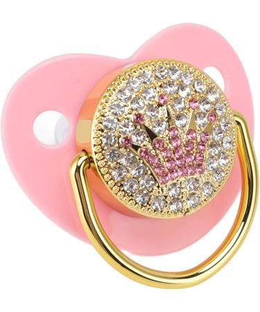 Alomejor Baby Pacifier - Ultra Light Soft Bling Silicone for 6-18 Months Infant (Pink) - Buy Online on GoSupps.com